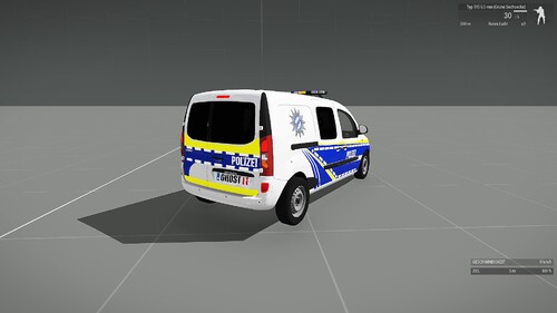 Mercedes Citan Polizei Hinten