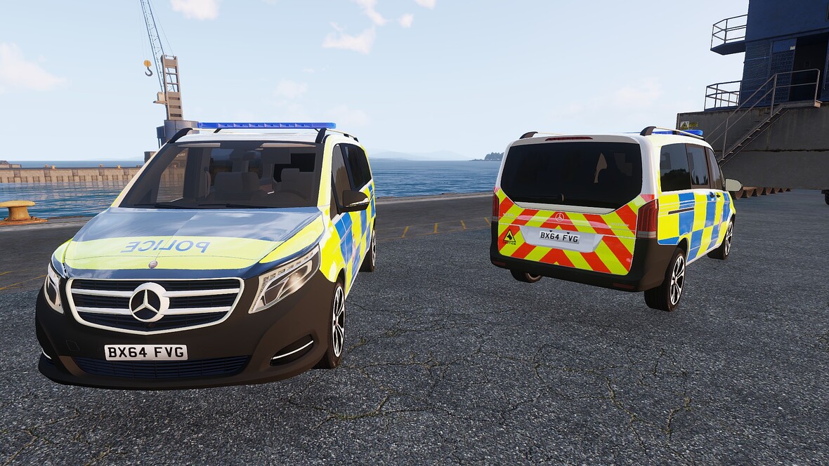 Mercedes Benz V250 - British Police Transport + Dog Unit Transport