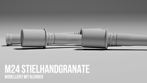 [3D MODELL] Stielhandgranate