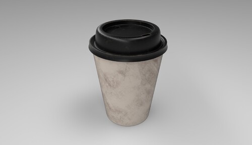 [3D MODELL] Benutzter Kaffeebecher