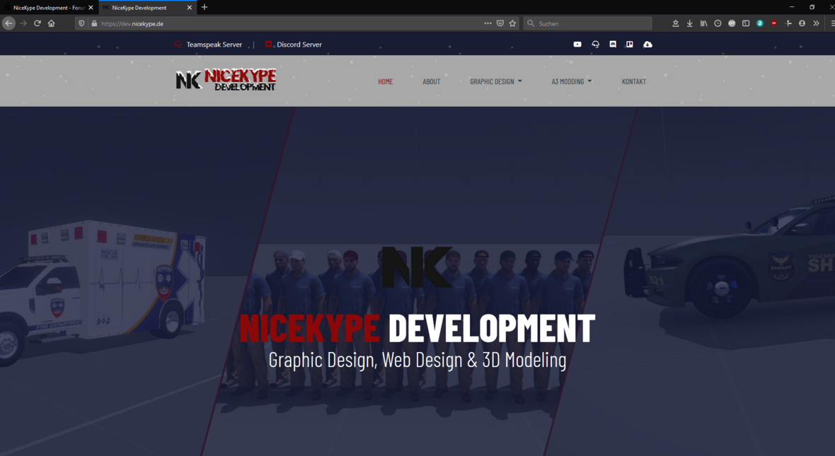 NK Development Homepage - Christmas Overlay