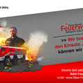 Feuerwehr Werbeplakat