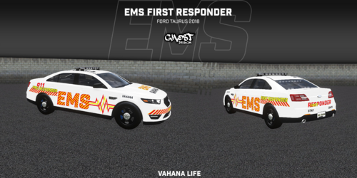 Ford Taurus 2018 EMS First Responder Skin [Vahana-Life]