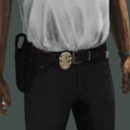 Detective Belt with Badge and Handcuffs