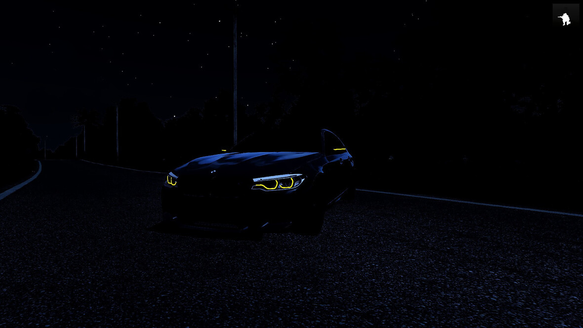 BMW M5 Competition bei Nacht